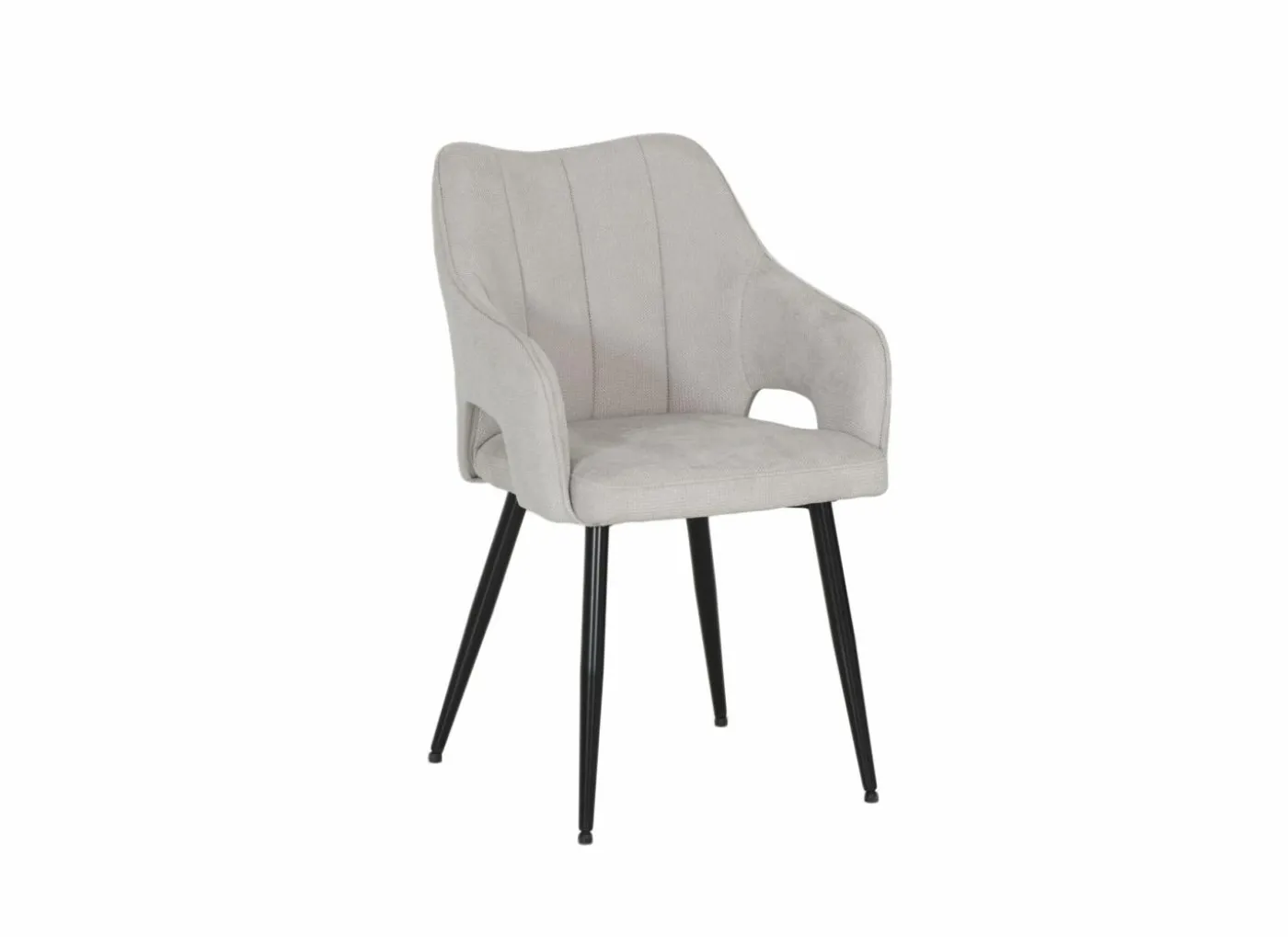 Stoel Daly 55x60x86cm - polyestervezel - beige
