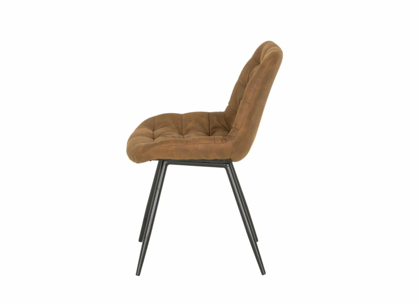 Stoel Driss 51x53x80cm - stof - cognac