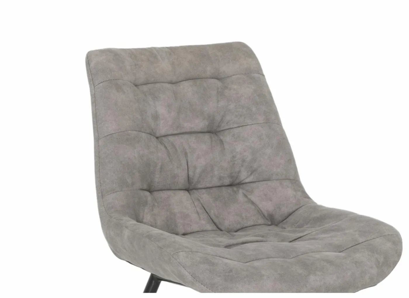Stoel Driss 51x53x80cm - stof - grijs