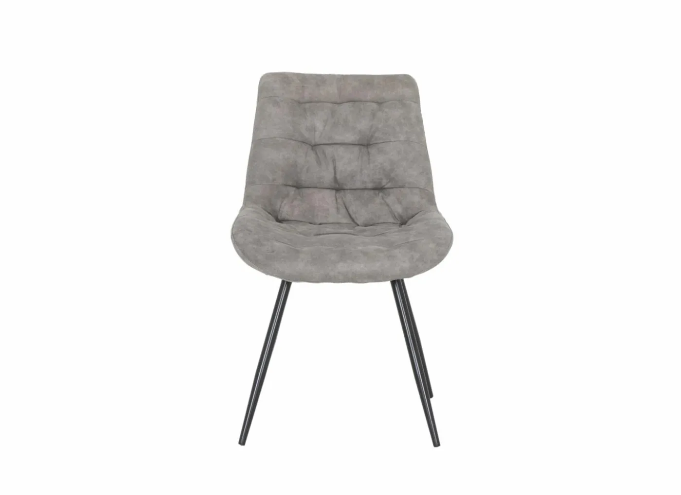 Stoel Driss 51x53x80cm - stof - grijs