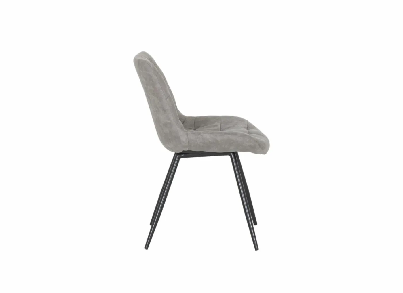 Stoel Driss 51x53x80cm - stof - grijs