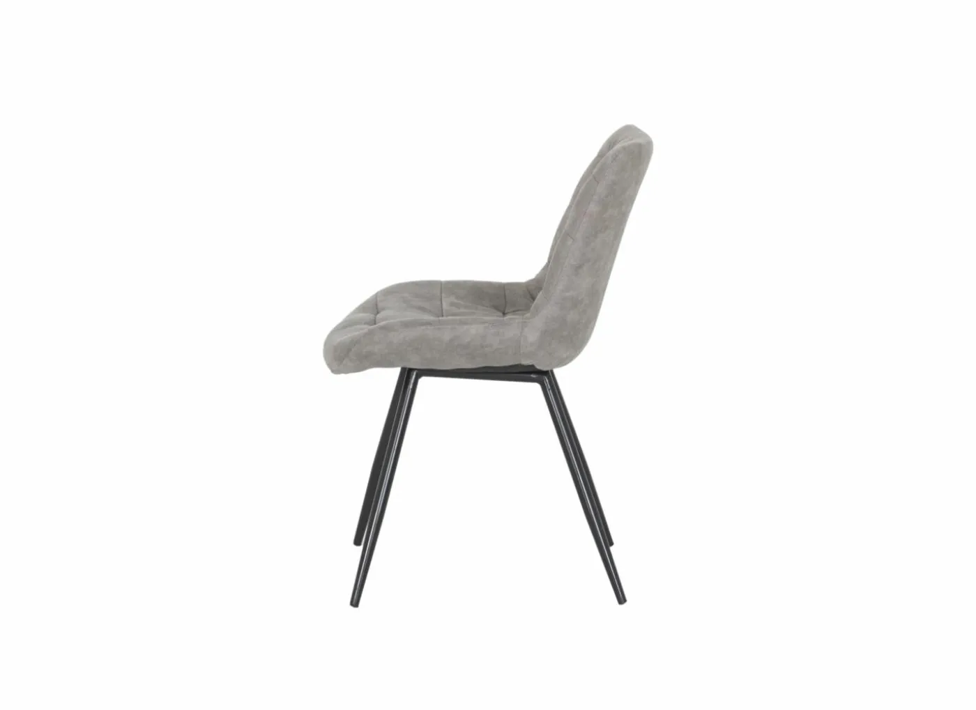 Stoel Driss 51x53x80cm - stof - grijs