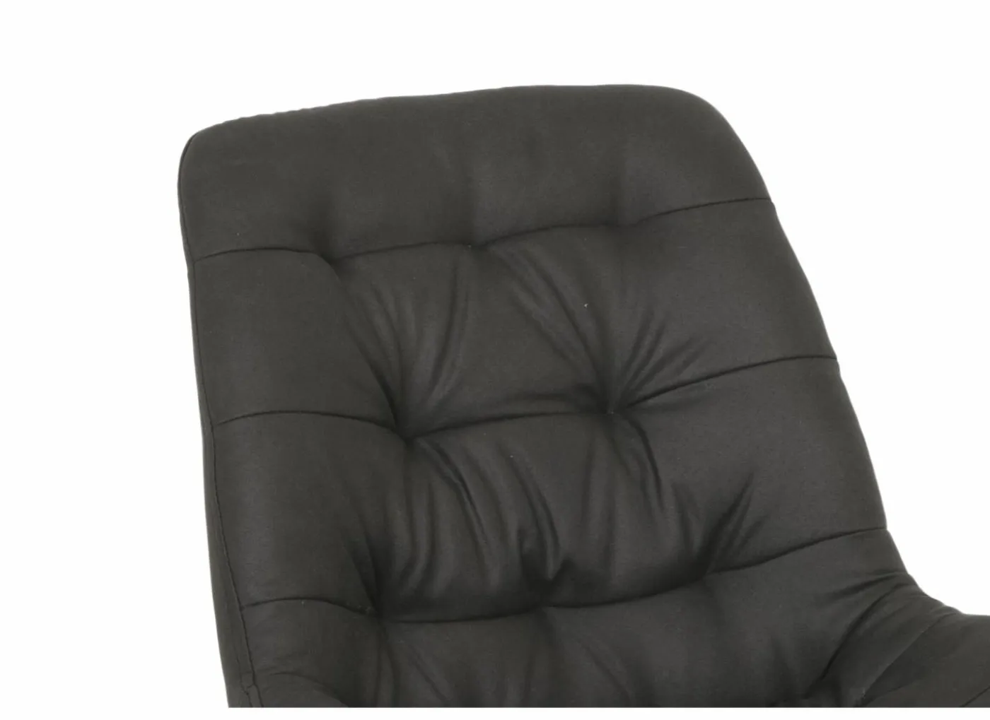 Stoel Driss 51x53x80cm - stof - zwart