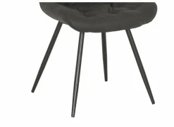Stoel Driss 51x53x80cm - stof - zwart