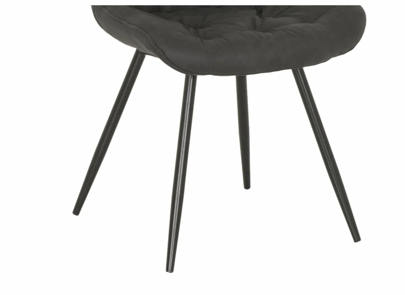 Stoel Driss 51x53x80cm - stof - zwart