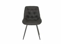 Stoel Driss 51x53x80cm - stof - zwart