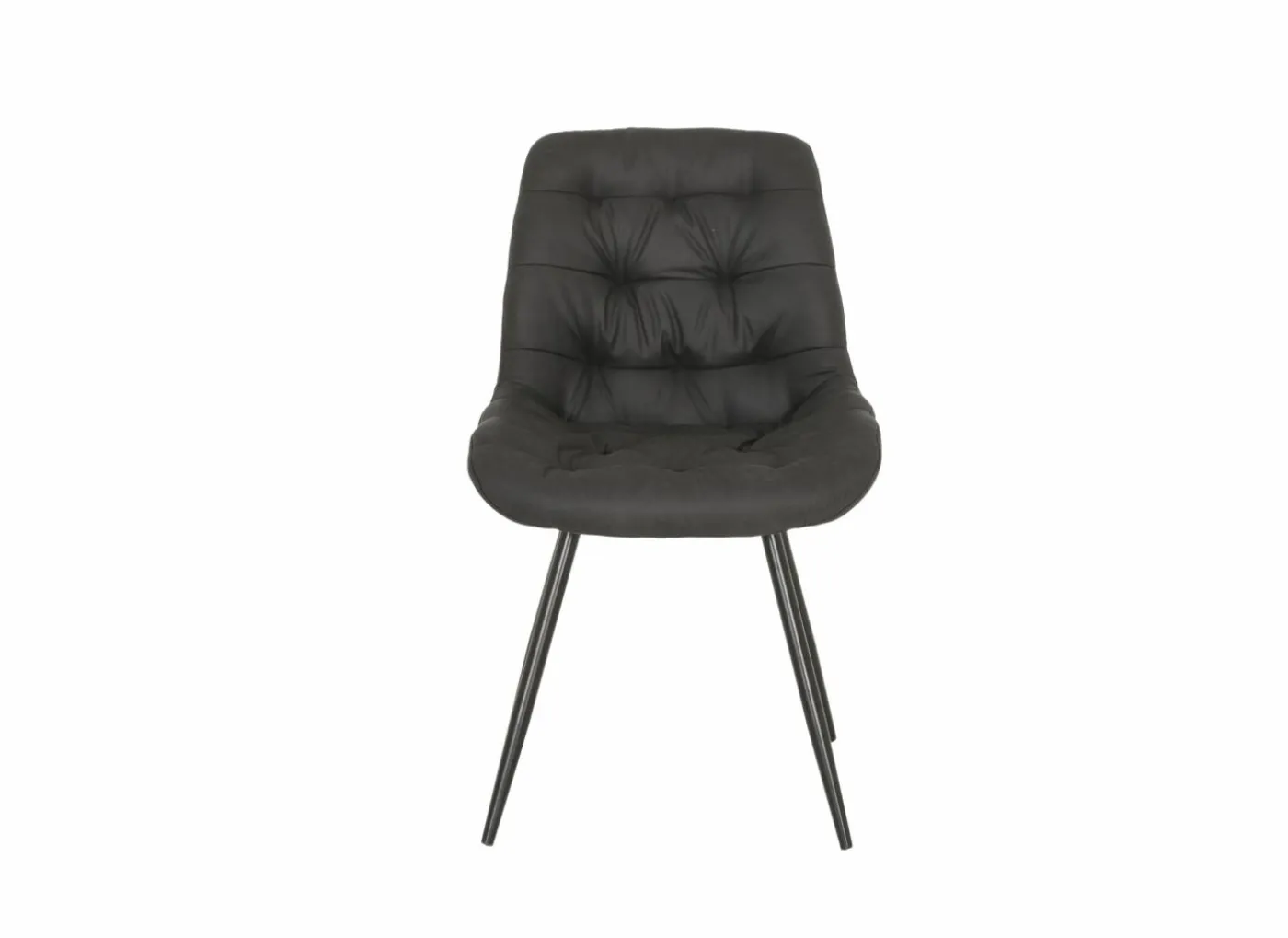 Stoel Driss 51x53x80cm - stof - zwart