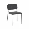Stoel Epoca 46x54,5x85cm - stof - antraciet
