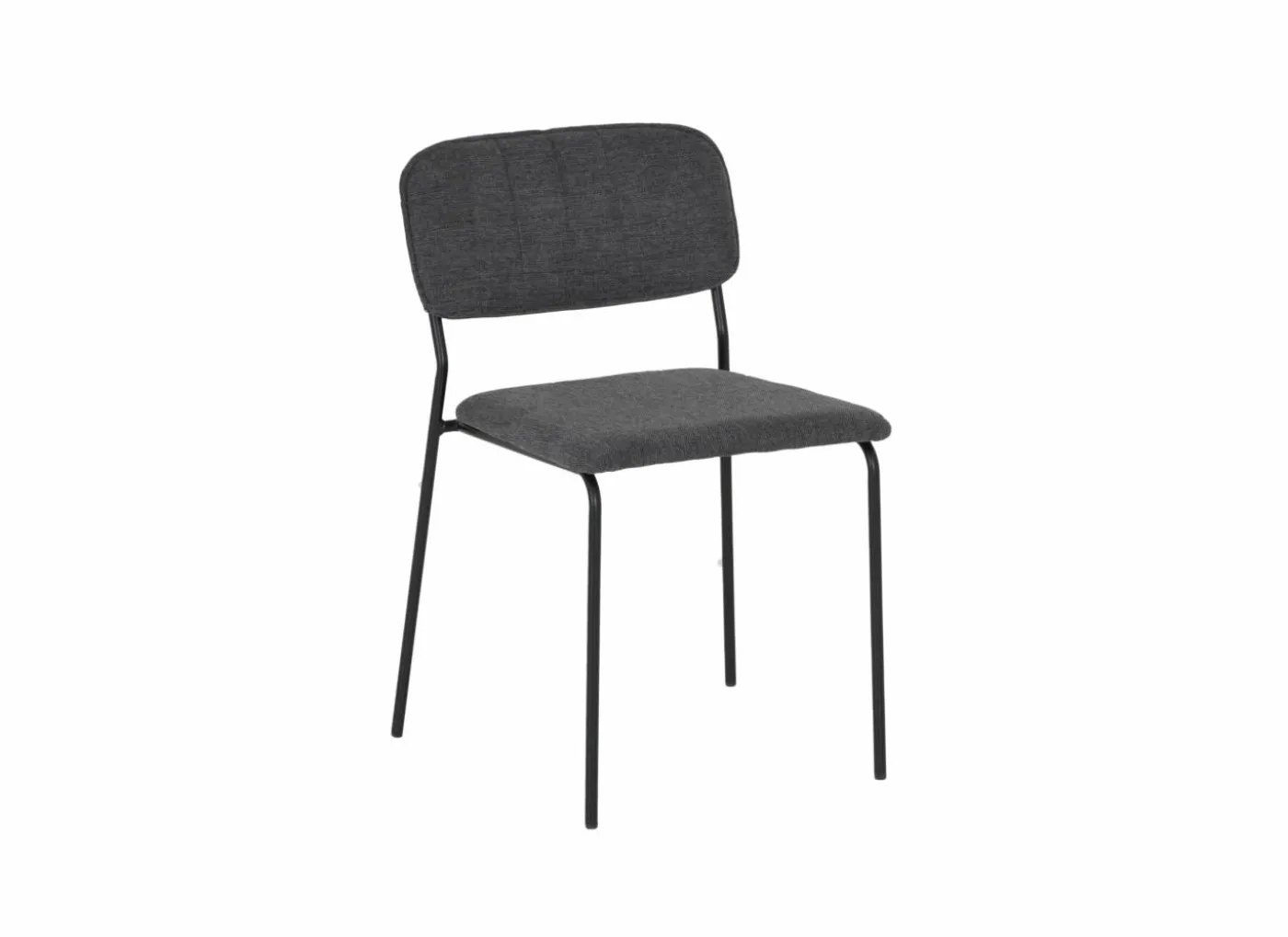 Stoel Epoca 46x54,5x85cm - stof - antraciet