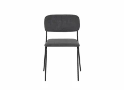 Stoel Epoca 46x54,5x85cm - stof - antraciet