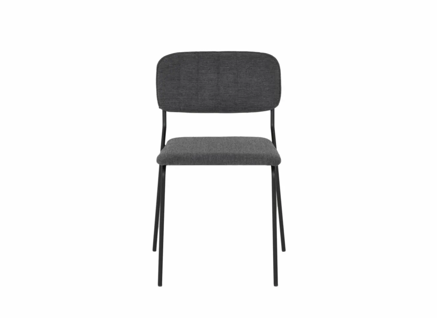 Stoel Epoca 46x54,5x85cm - stof - antraciet