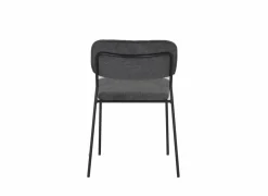 Stoel Epoca 46x54,5x85cm - stof - antraciet