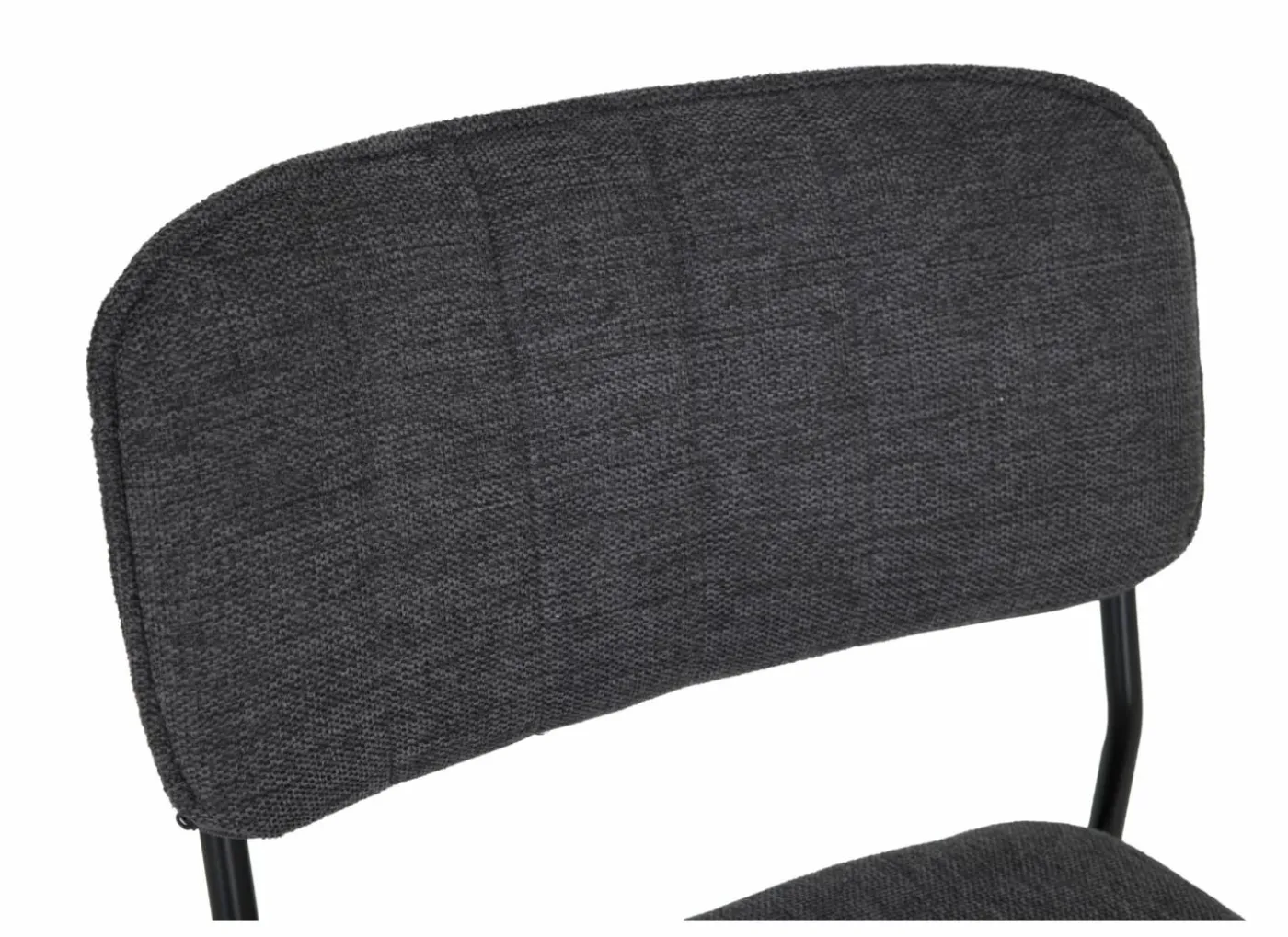 Stoel Epoca 46x54,5x85cm - stof - antraciet