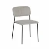 Stoel Epoca 46x54,5x85cm - stof - beige