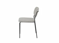 Stoel Epoca 46x54,5x85cm - stof - beige