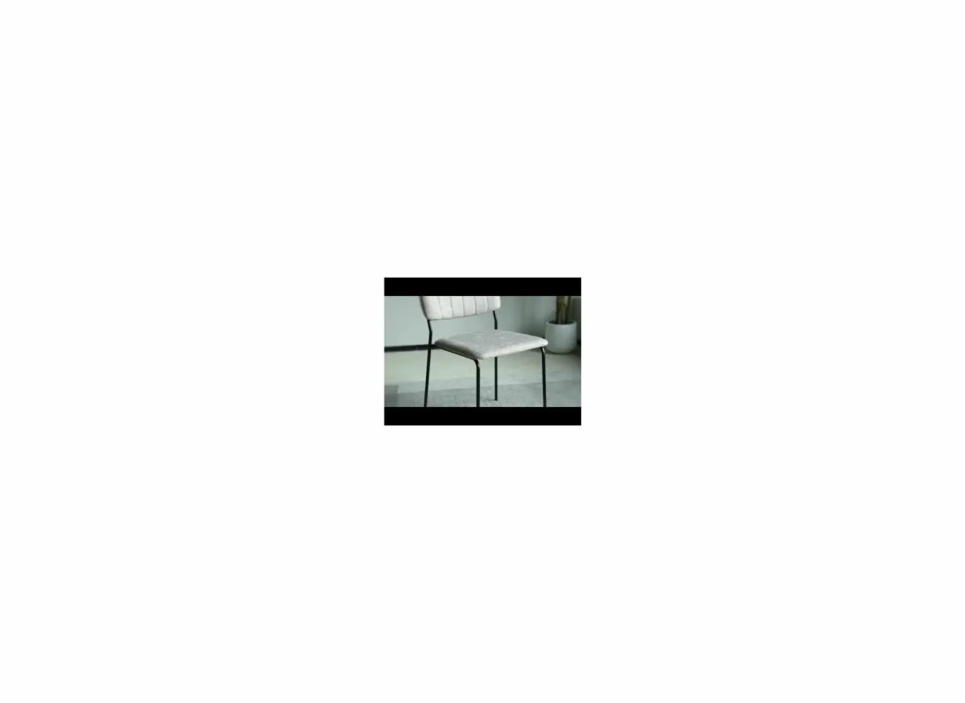 Stoel Epoca 46x54,5x85cm - stof - beige