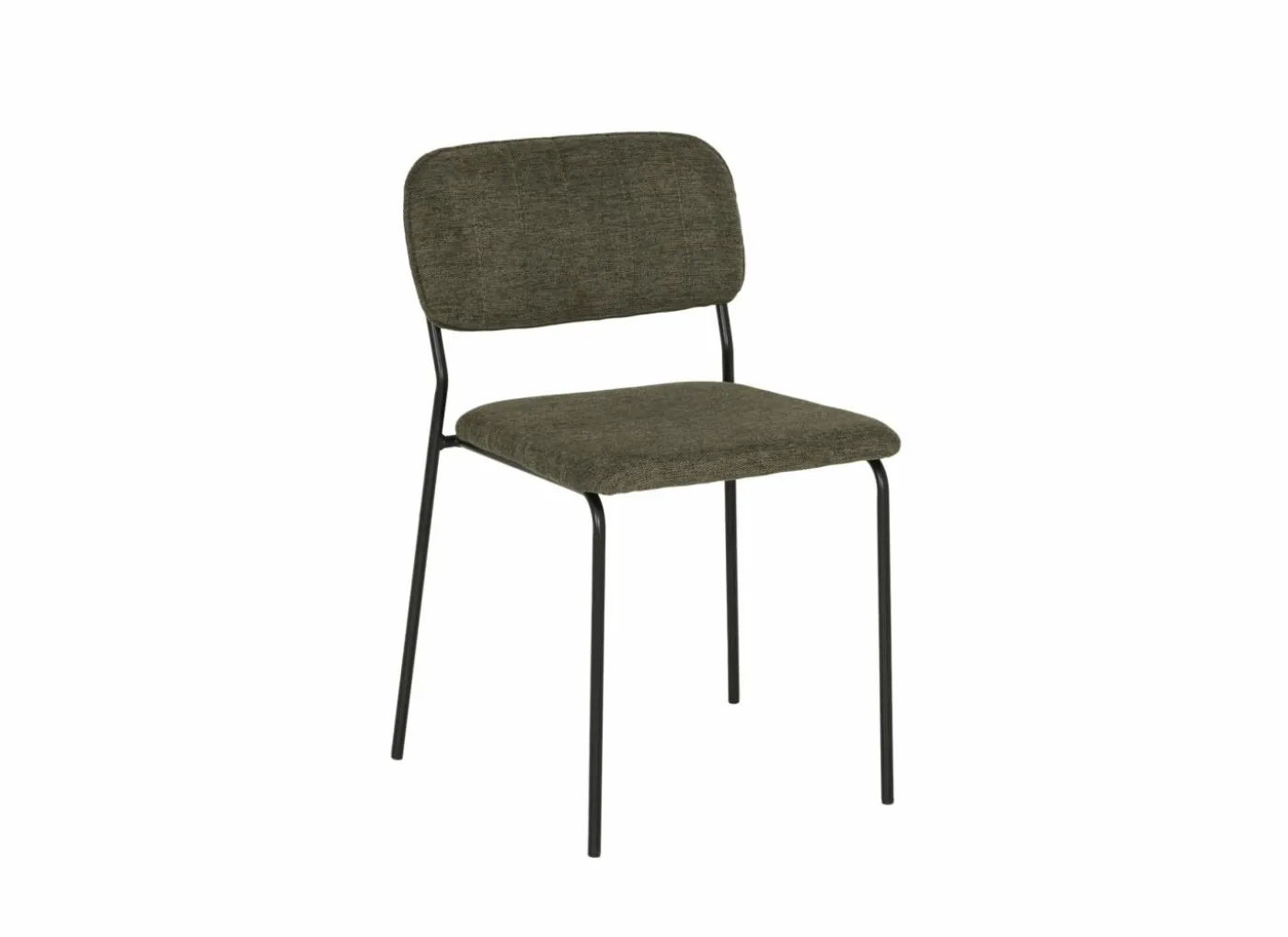 Stoel Epoca 46x59x79cm - stof - groen