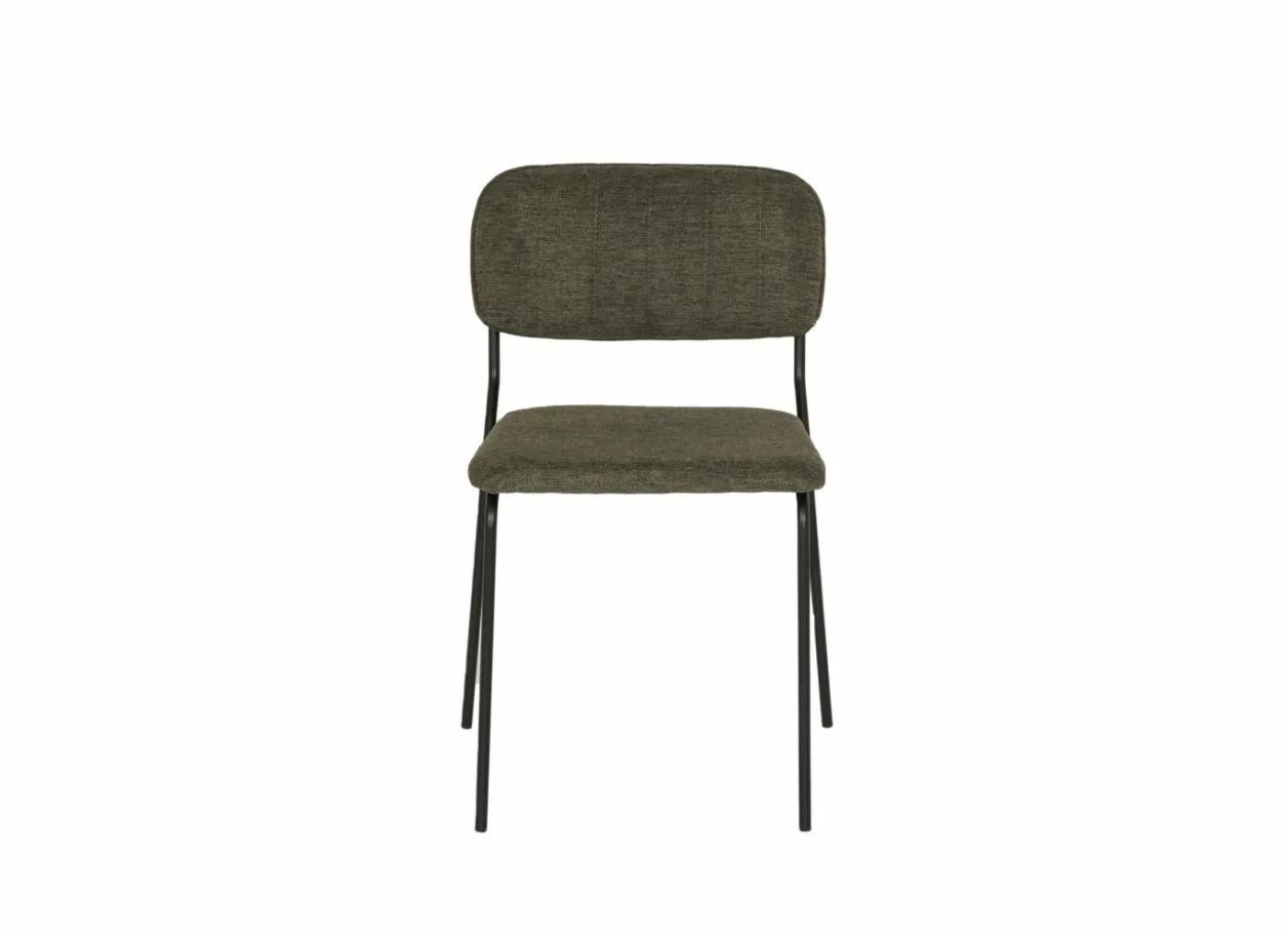 Stoel Epoca 46x59x79cm - stof - groen