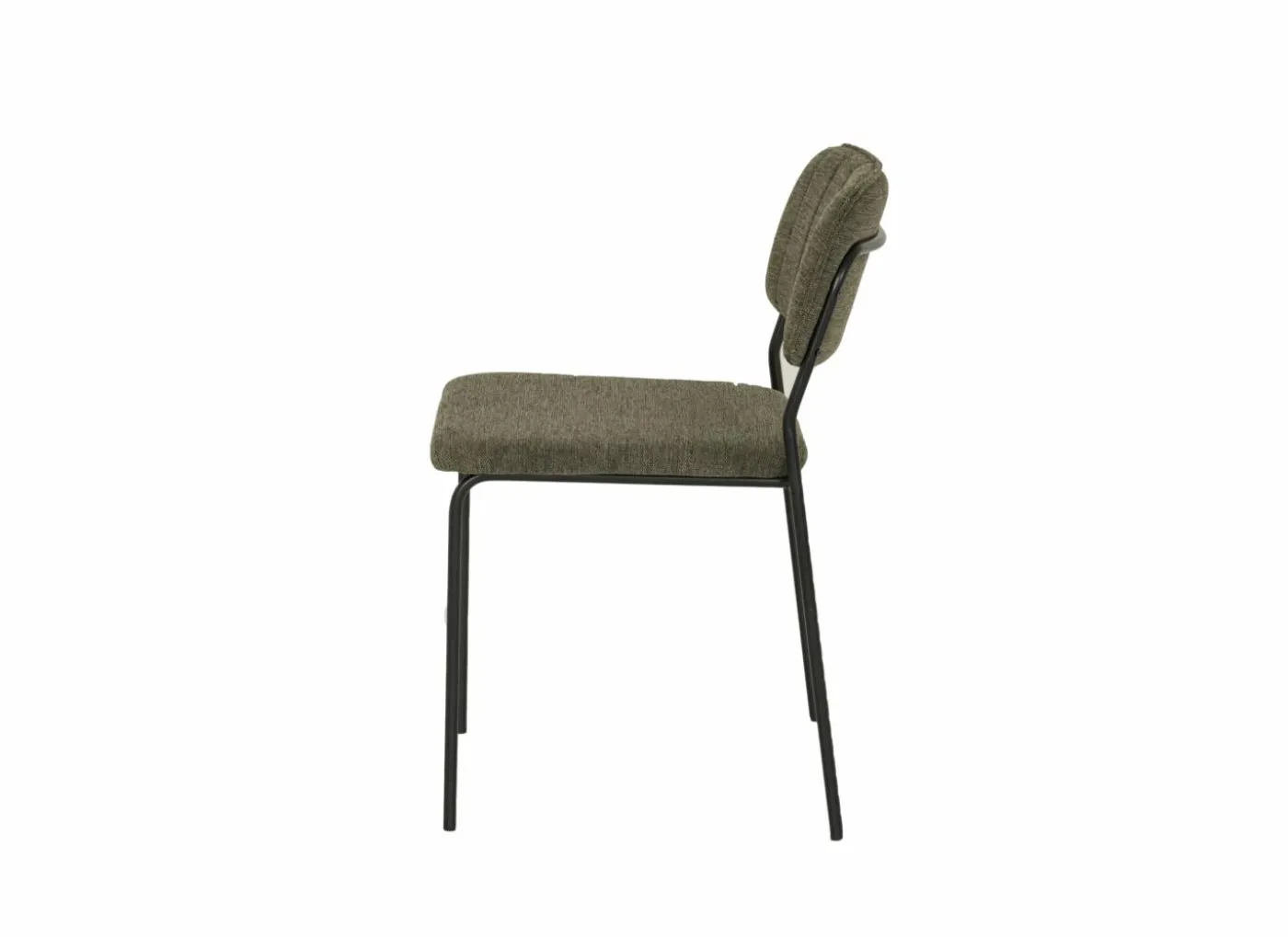 Stoel Epoca 46x59x79cm - stof - groen