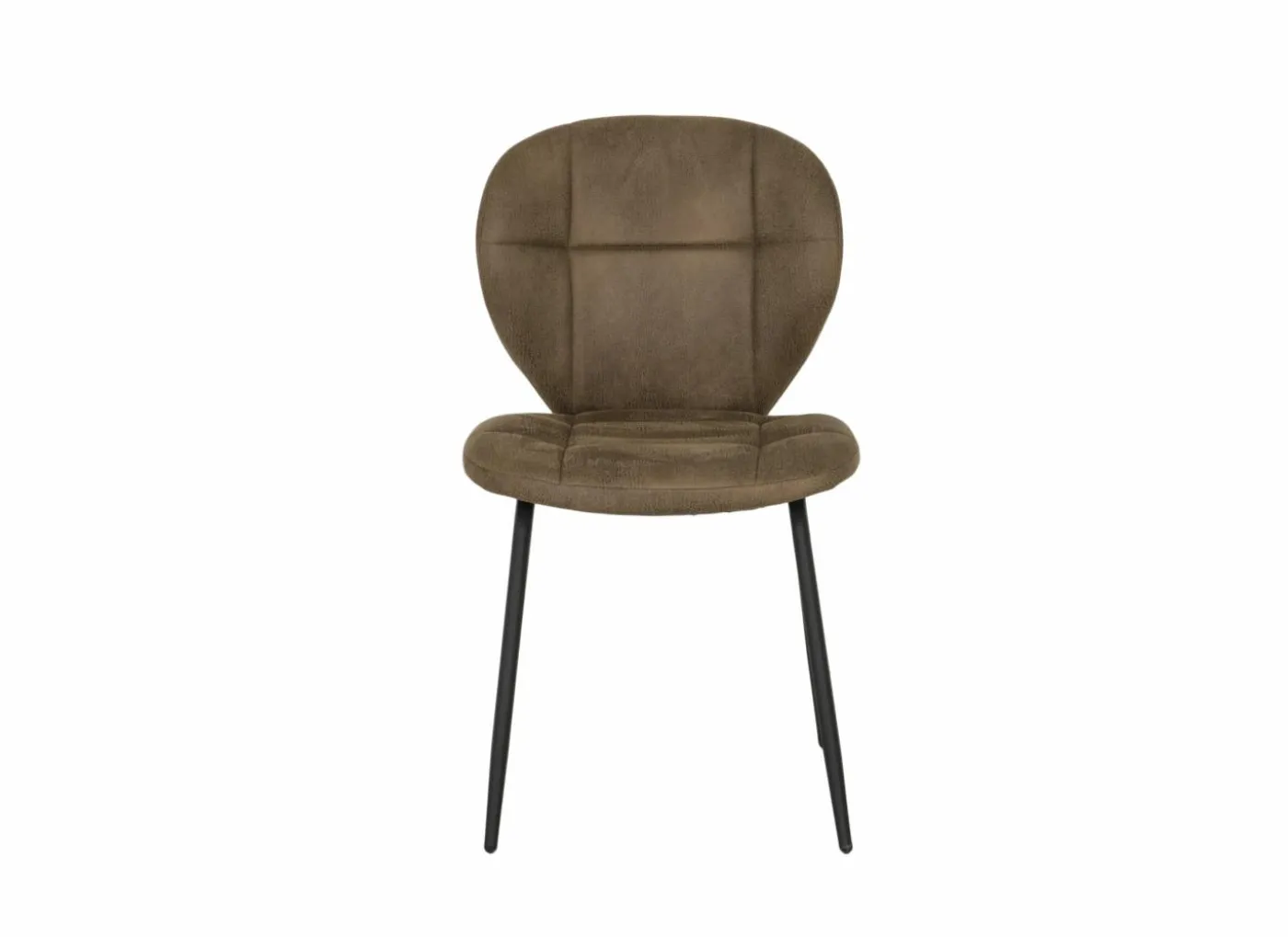 Stoel Factory 50x57x84cm - stof - bruin