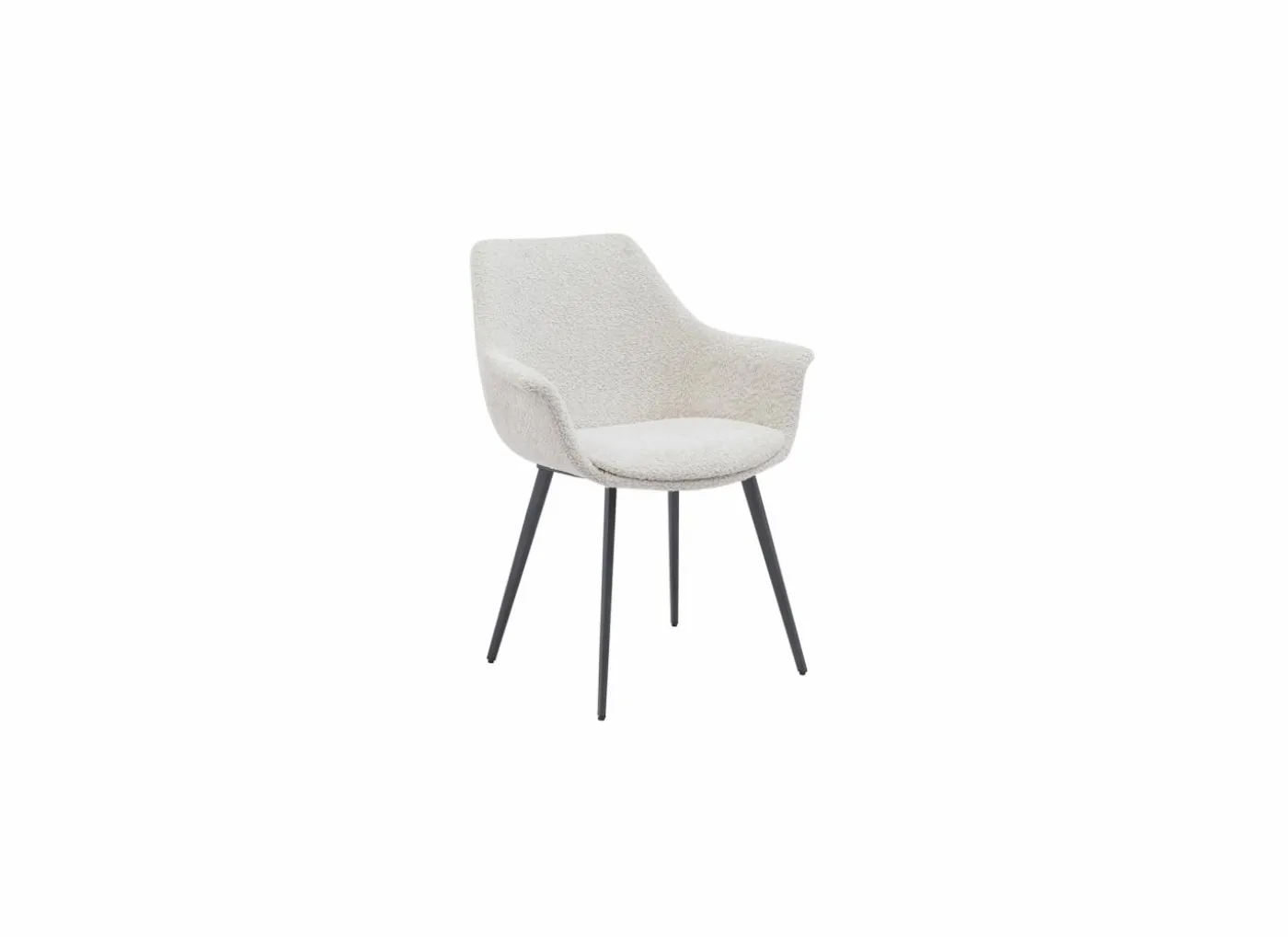 Stoel Fairy 62x64x84cm - bouclé - cream
