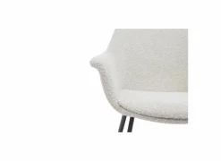 Stoel Fairy 62x64x84cm - bouclé - cream
