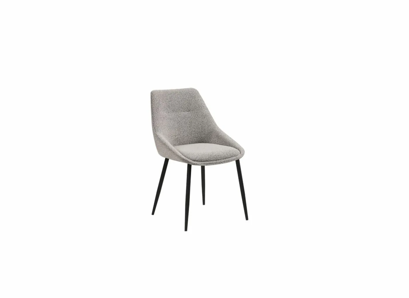 Stoel Figo 50x47x87cm - stof - grijs