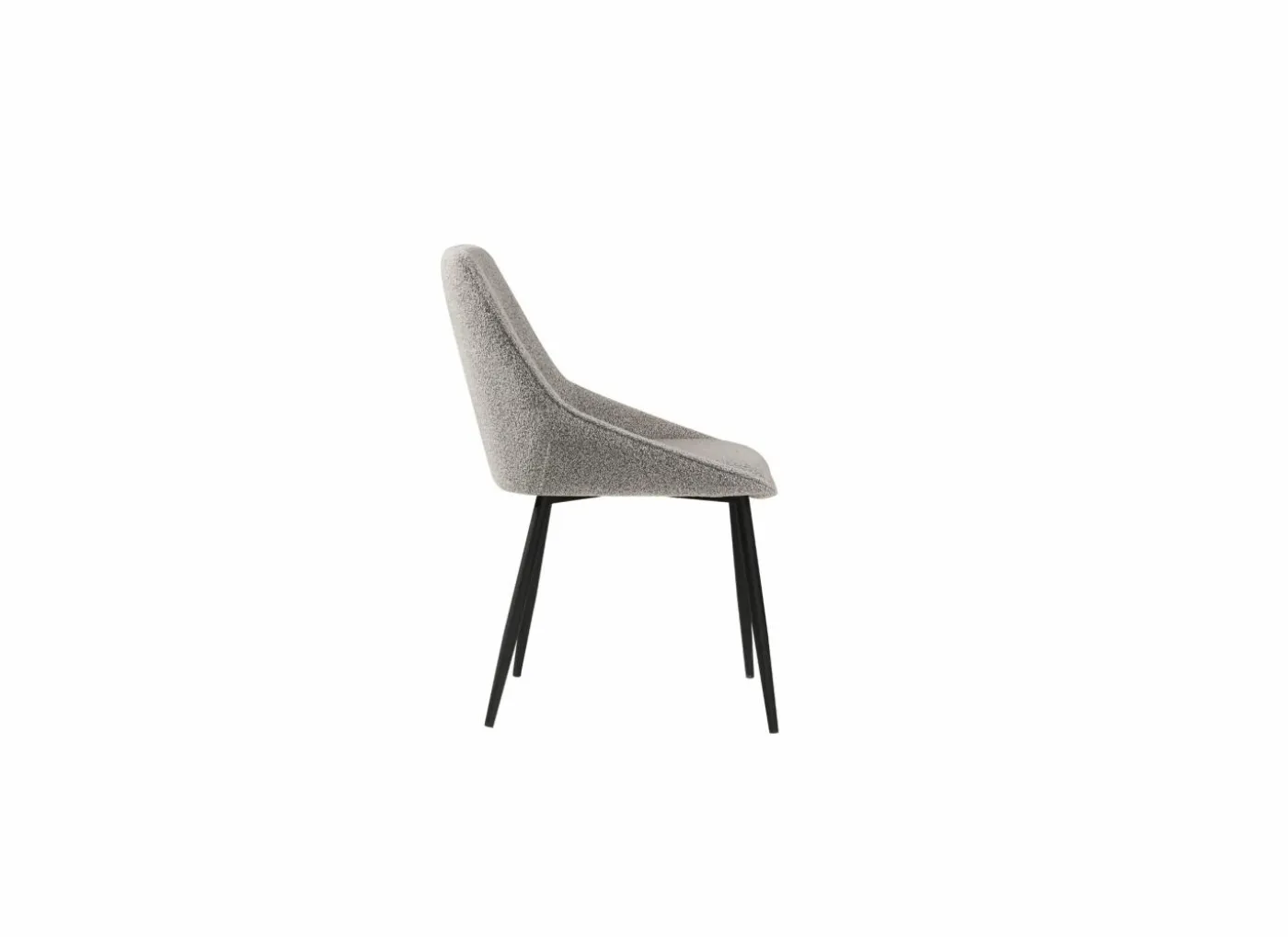 Stoel Figo 50x47x87cm - stof - grijs