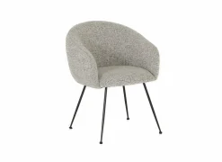 Stoel Foy 60x62x79cm - stof - grijs