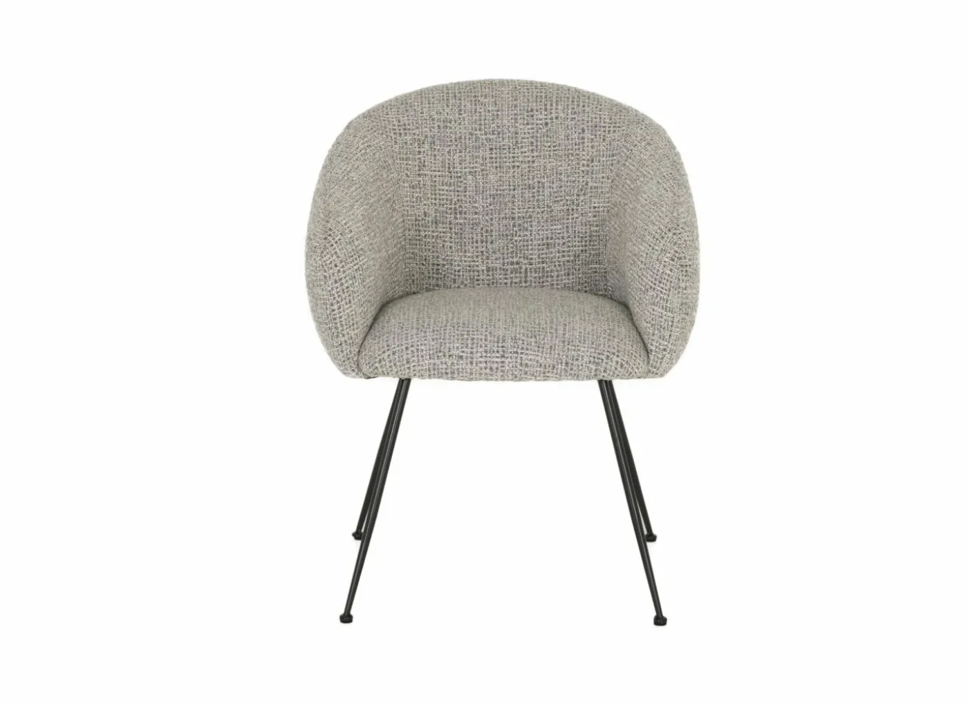 Stoel Foy 60x62x79cm - stof - grijs