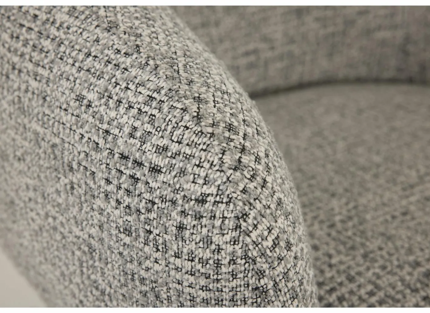 Stoel Foy 60x62x79cm - stof - grijs