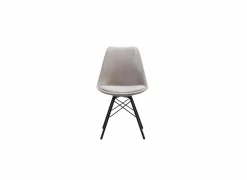 Stoel Gigi 48,5x54,5x82cm - fluweel - grijs bruin