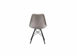 Stoel Gigi 48,5x54,5x82cm - fluweel - grijs bruin
