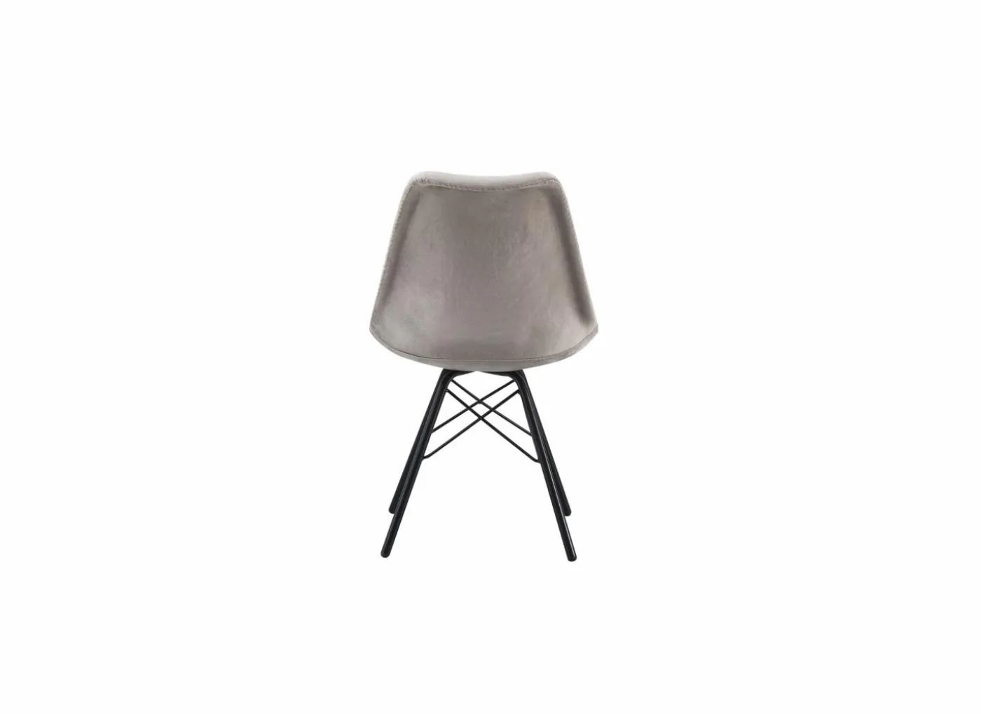Stoel Gigi 48,5x54,5x82cm - fluweel - grijs bruin