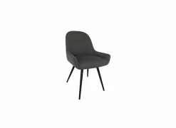 Stoel House 53x61,6x86,5cm - stof - grijs
