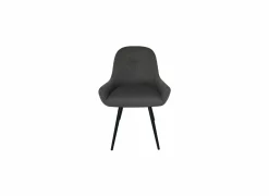 Stoel House 53x61,6x86,5cm - stof - grijs