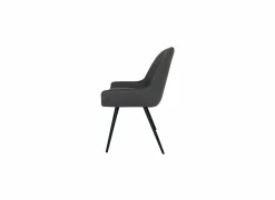 Stoel House 53x61,6x86,5cm - stof - grijs