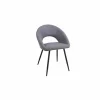 Stoel Imago 57,5x54,8x82,5cm - stof - donkergrijs