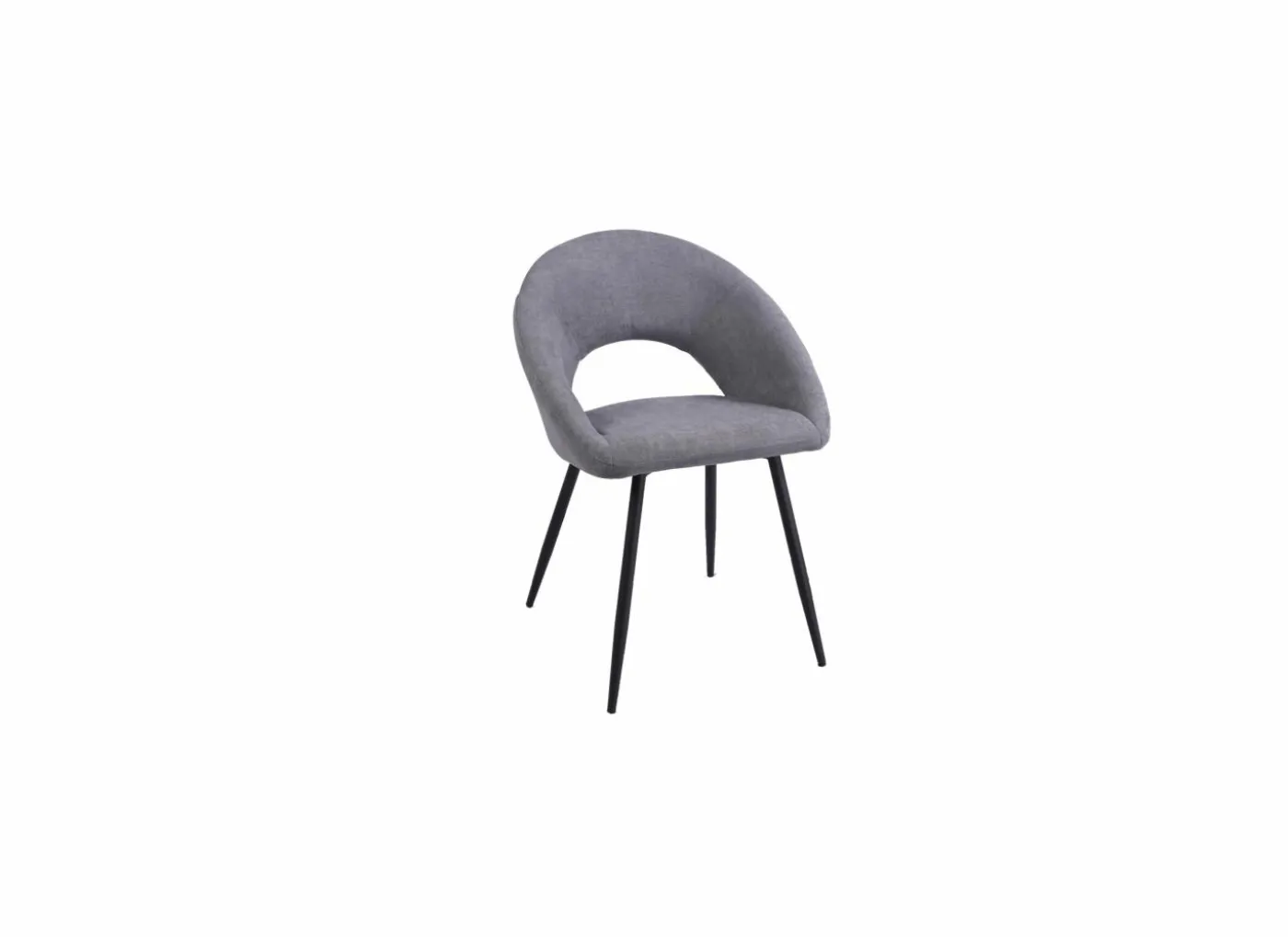 Stoel Imago 57,5x54,8x82,5cm - stof - donkergrijs