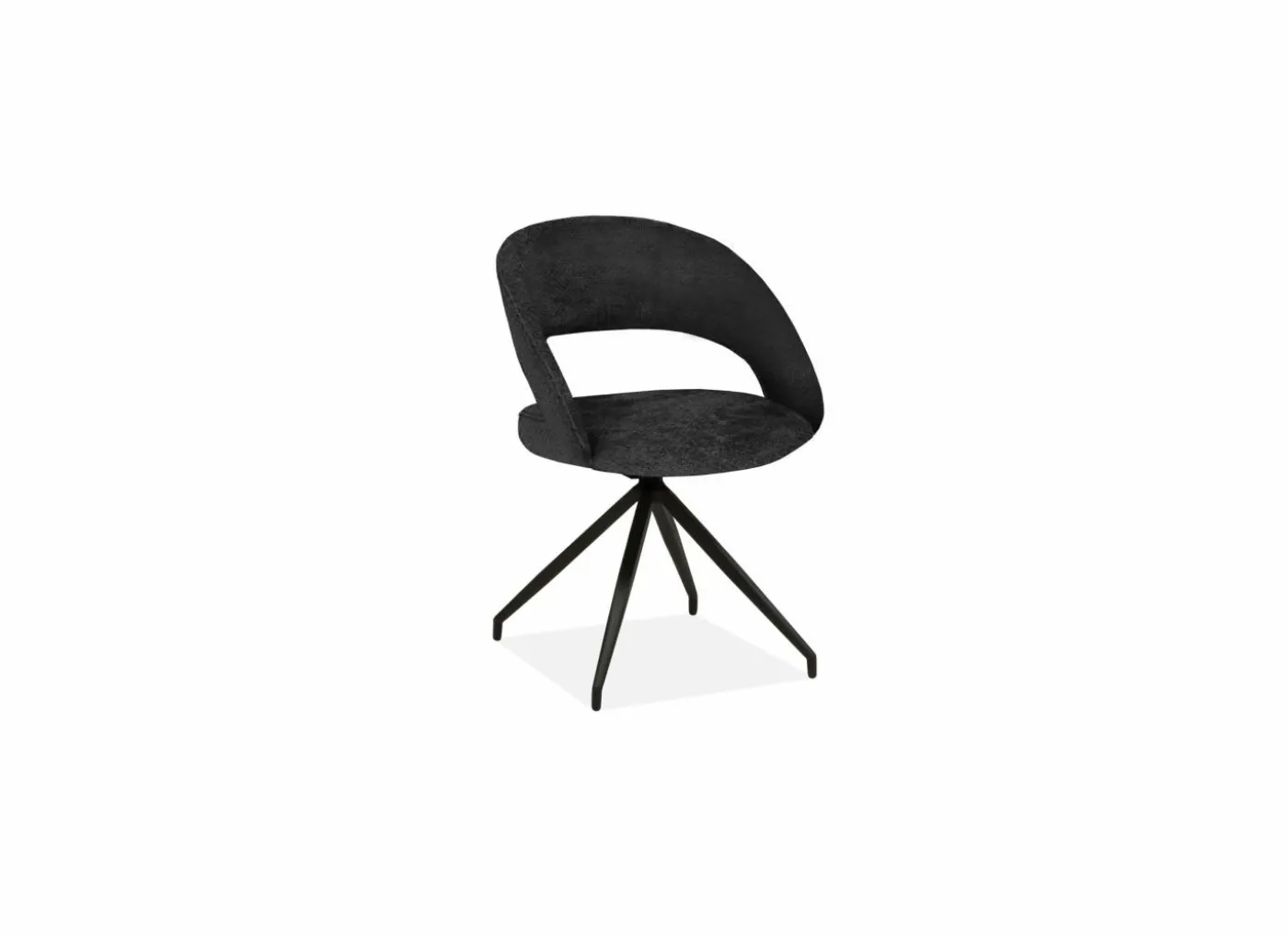 Stoel Indy 58x60x85cm - stof - antraciet