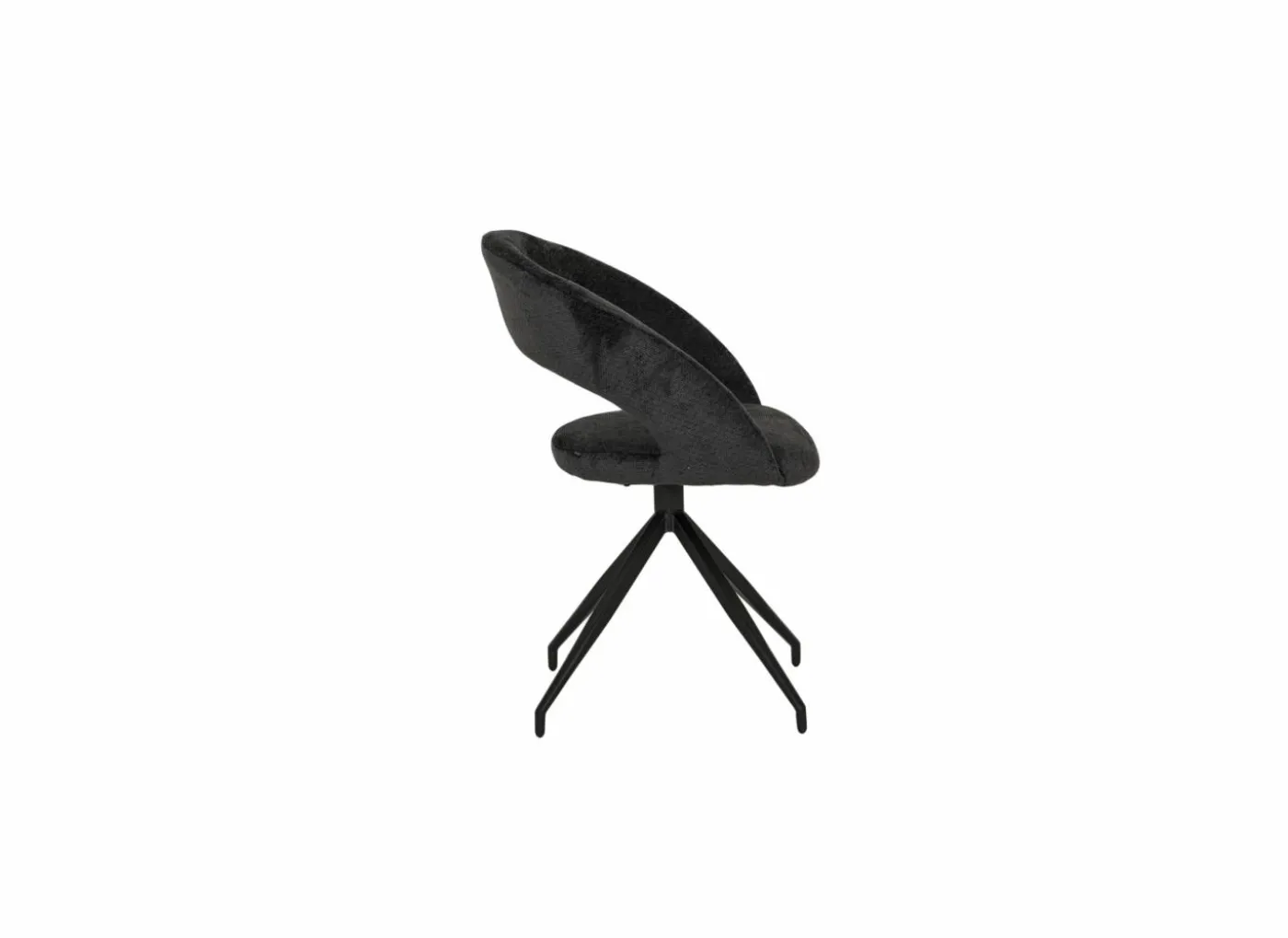 Stoel Indy 58x60x85cm - stof - antraciet