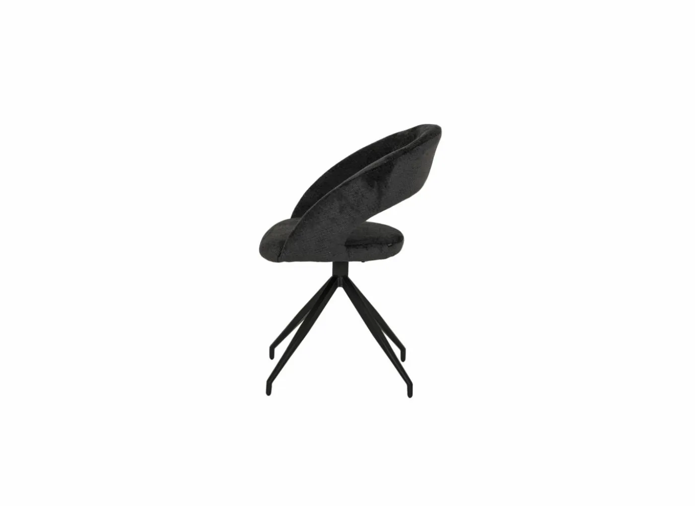 Stoel Indy 58x60x85cm - stof - antraciet