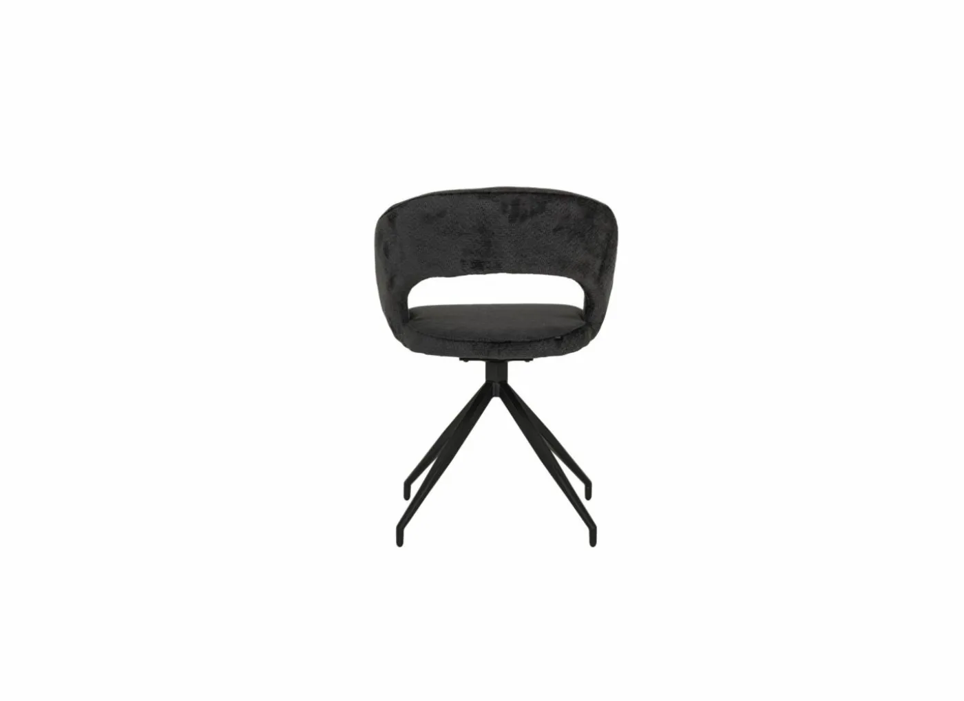 Stoel Indy 58x60x85cm - stof - antraciet