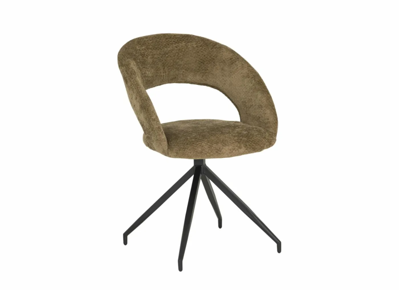 Stoel Indy 58x60x85cm - stof - curry