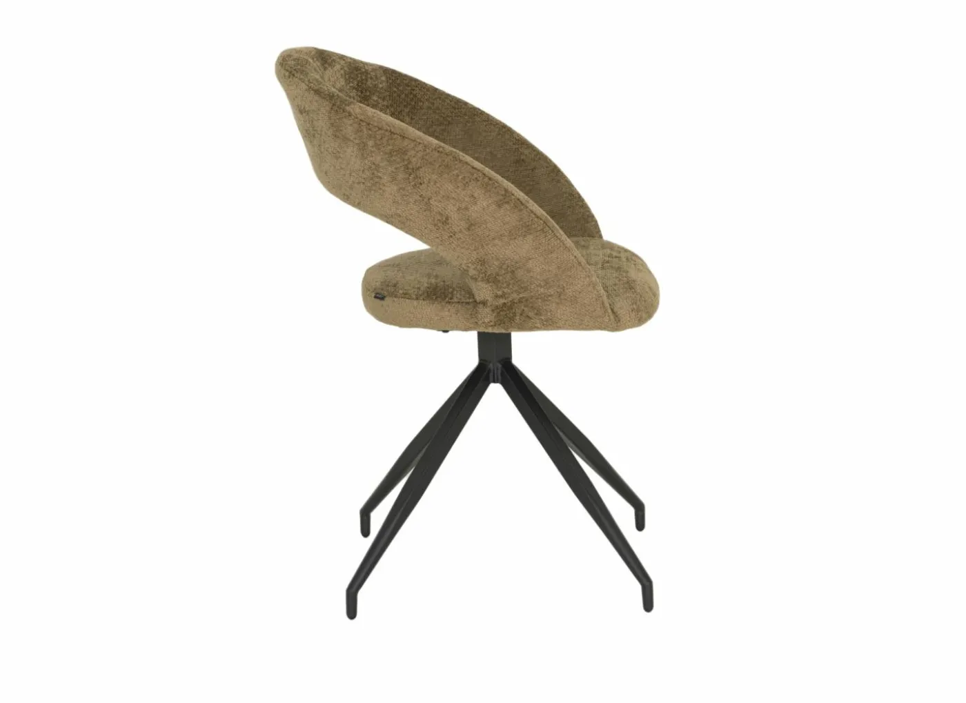 Stoel Indy 58x60x85cm - stof - curry