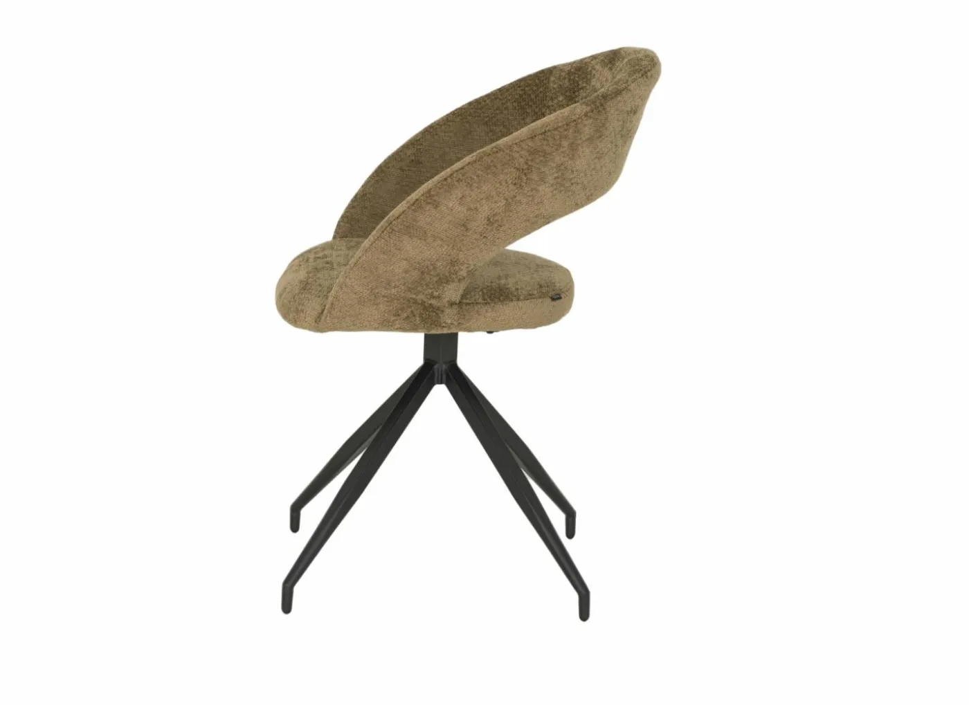 Stoel Indy 58x60x85cm - stof - curry