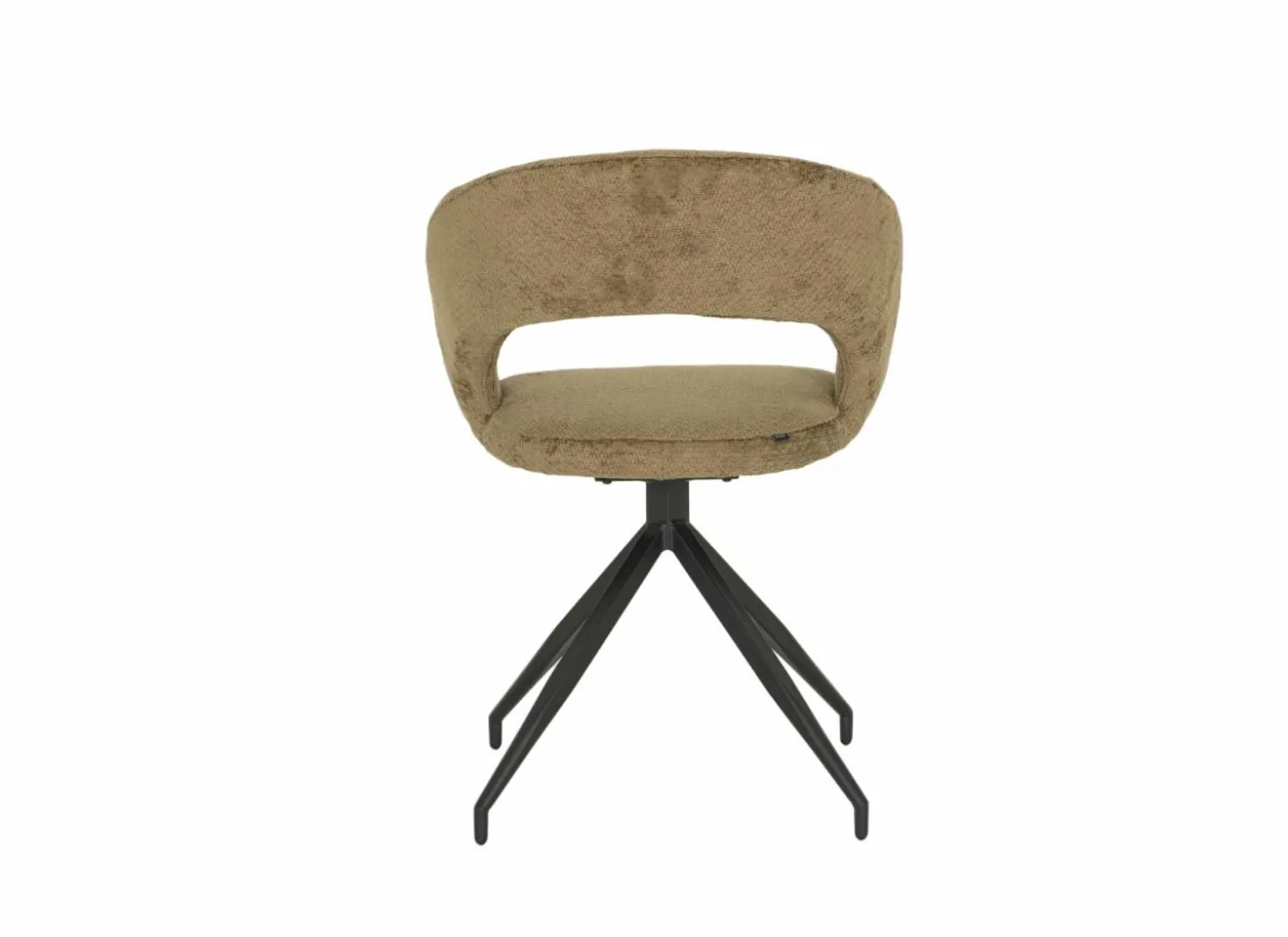 Stoel Indy 58x60x85cm - stof - curry