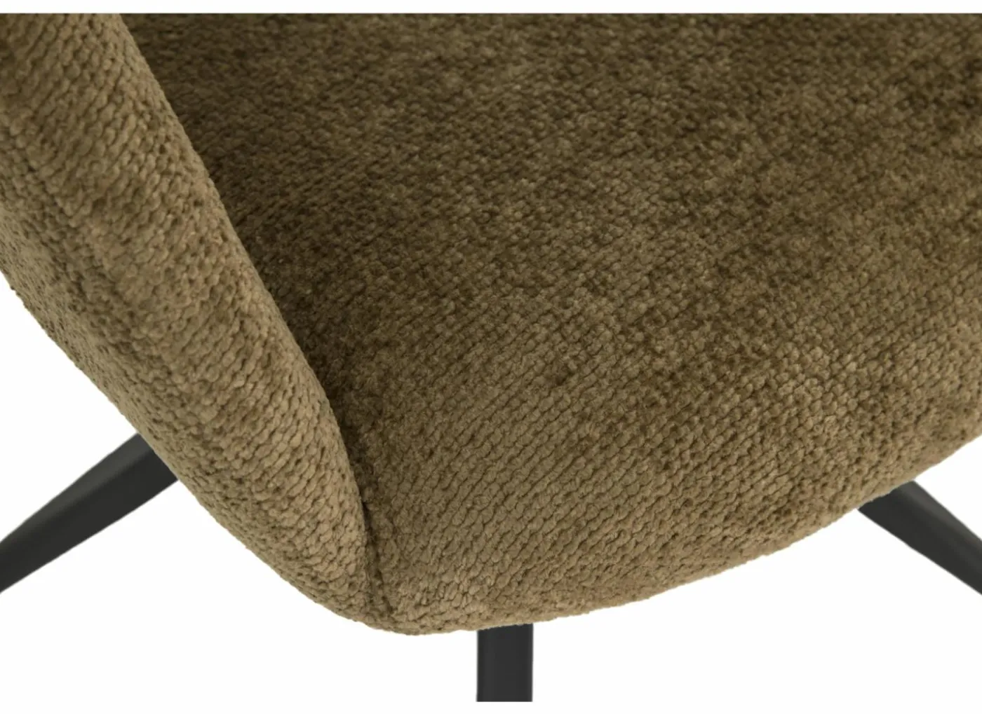 Stoel Indy 58x60x85cm - stof - curry