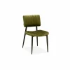 Stoel Ivan 48x60x85cm - stof - goldy moss