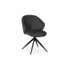 Stoel Jane Movie 57x66x87cm - stof - antraciet